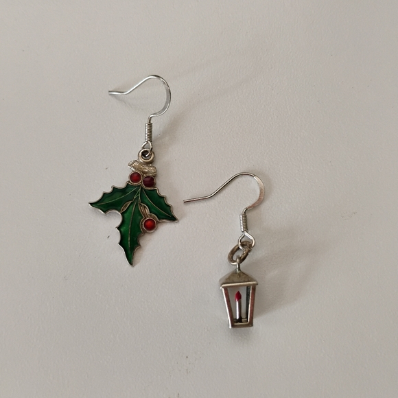 Jewelry - mismatched holiday charm earrings.